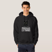 Black cat mom  Black kitten  Black cat father Hoodie (Voorkant volledig)