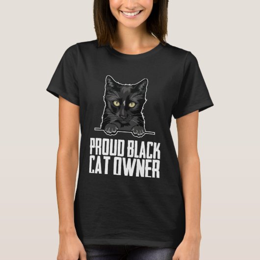 Black cat mom  Black kitten  Black cat father T-shirt (Voorkant)