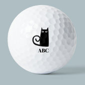 Black Cat Monogram Golfballen