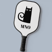Black Cat Monogram Pickleball Paddle