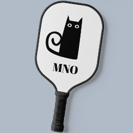 Black Cat Monogram Pickleball Paddle