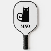 Black Cat Monogram Pickleball Paddle (Voorkant)