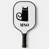 Black Cat Monogram Pickleball Paddle (Achterkant)