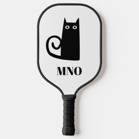Black Cat Monogram Pickleball Paddle (Achterkant)