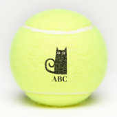 Black Cat Monogram Tennisballen (Achterkant)