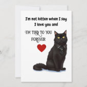 Black Cat Mooie Beste Pap Ever Vaders Dag Kaart (Voorkant)