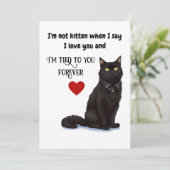 Black Cat Mooie Beste Pap Ever Vaders Dag Kaart (Staand voorkant)