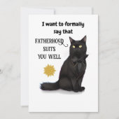 Black Cat Mooie Beste Pap Ever Vaders Dag Kaart (Voorkant)