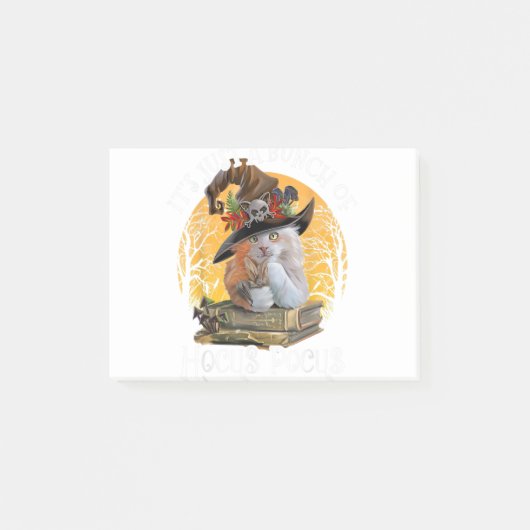 Black Cat Moon Funny Halloween Costume Bunch of Ho Post-it® Notes (Voorkant)