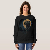 Black Cat Moon Trui (Voorkant volledig)