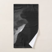 Black Cat Moonlight Silhouette Bad Handdoek (Handdoek)