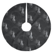 Black Cat Moonlight Silhouette Kerstboom Rok (Voorkant)