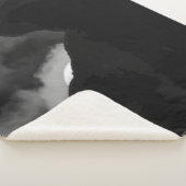 Black Cat Moonlight Silhouette Sherpa Deken (3/4)