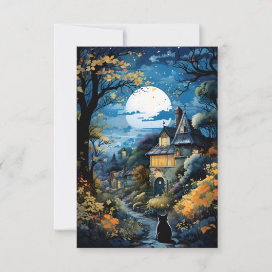 Black Cat - Moonlit Serenity Kaart (Voorkant)