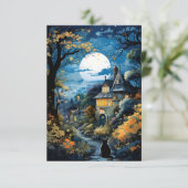 Black Cat - Moonlit Serenity Kaart (Staand voorkant)