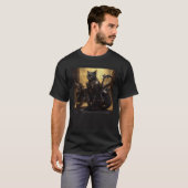 Black Cat Motorfiets Steampunk T-shirt (Voorkant volledig)
