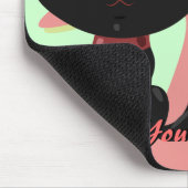 Black Cat Mousepad Muismat (Hoek)