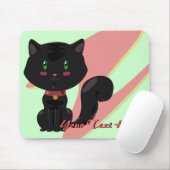 Black Cat Mousepad Muismat (Met muis)