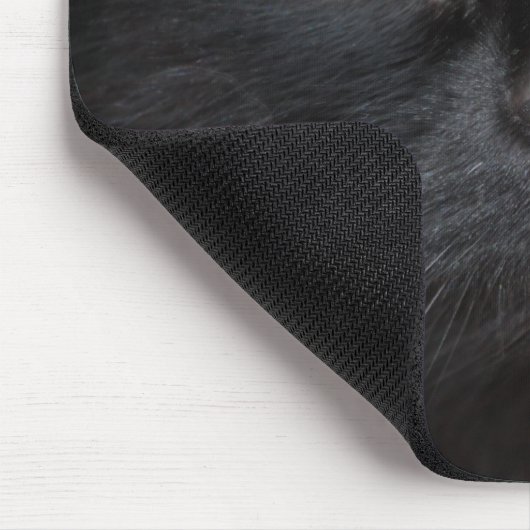 Black Cat Mousepad Muismat (Hoek)