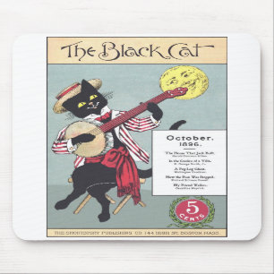Black Cat Mousepad Muismat