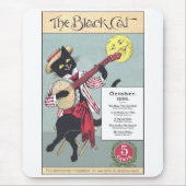 Black Cat Mousepad Muismat (Voorkant)