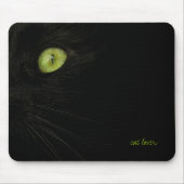 Black Cat mousepad Muismat (Voorkant)