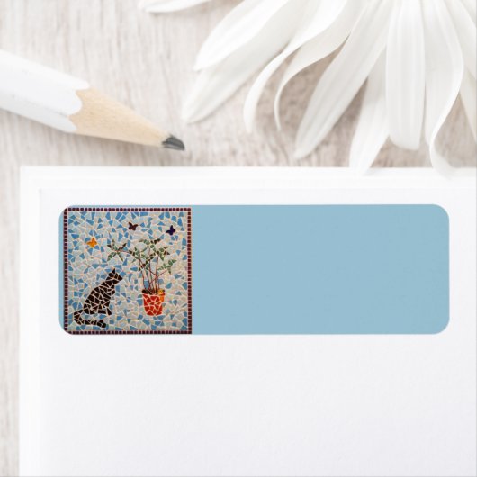 Black Cat Mozaïek Etiket (Insitu)