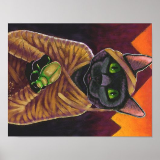 Black Cat Mummy Poster (Voorkant)