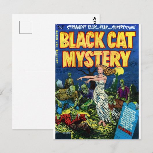 Black Cat Mystery 1 Briefkaart (Voorkant / Achterkant)