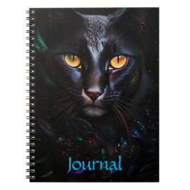Black Cat Mystieke Stijl Art Journal Notitieboek