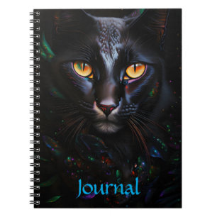 Black Cat Mystieke Stijl Art Journal Notitieboek
