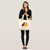 Black Cat "n Pumpkin Tas (Voorkant (model))