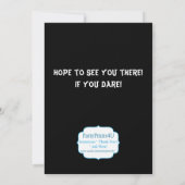 Black Cat n Spider Halloween Birthday Party Invite Kaart (Achterkant)