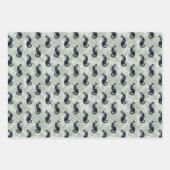 Black Cat Naadloos Inpakpapier Vel (Voorkant)