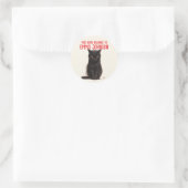 Black Cat Name Sticker | Terug naar school (Tas)