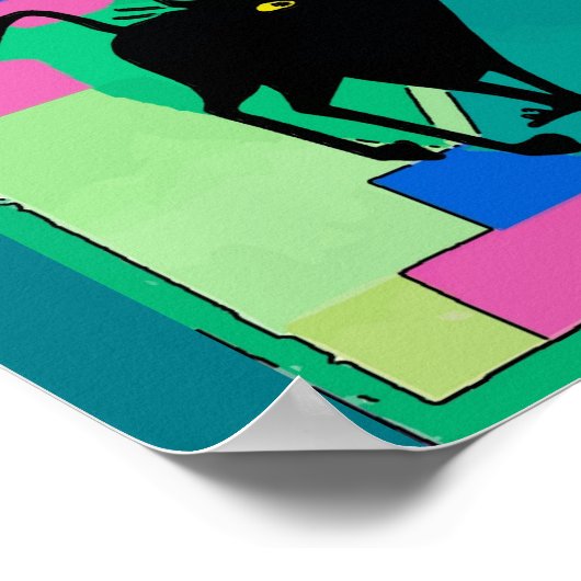 Black Cat Nightmares Poster (Hoek)