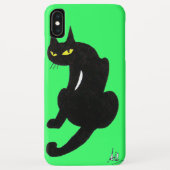 BLACK CAT NINJA Bright Green Case-Mate iPhone Case (Achterkant)