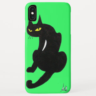 BLACK CAT NINJA Bright Green Case-Mate iPhone Case