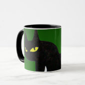 BLACK CAT NINJA Green Mok (Voorkant links)