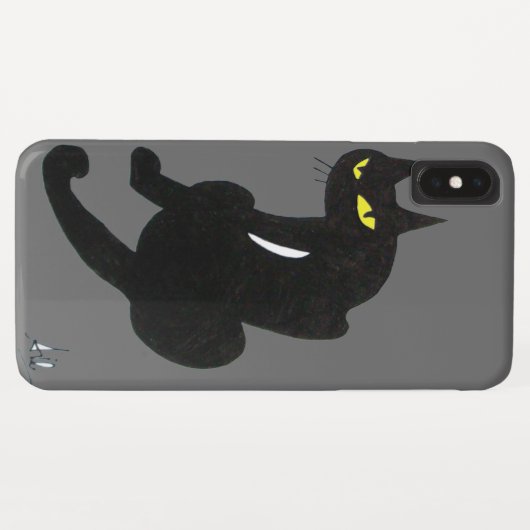 BLACK CAT NINJA Grey Case-Mate iPhone Case (Achterkant (horizontaal))