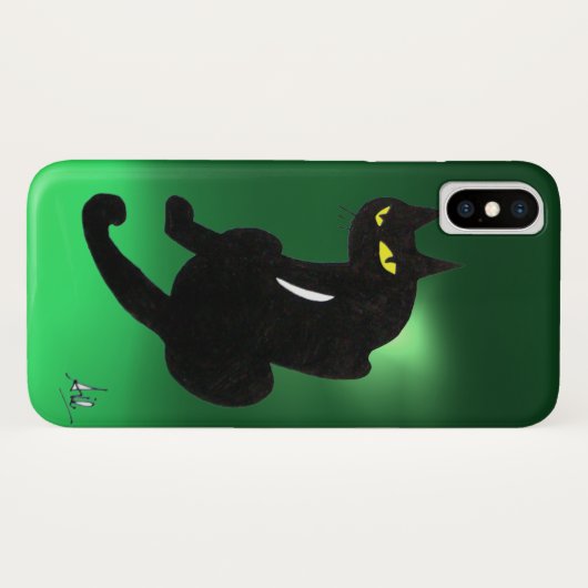 BLACK CAT NINJA Jade Hreen Case-Mate iPhone Case (Achterkant (horizontaal))