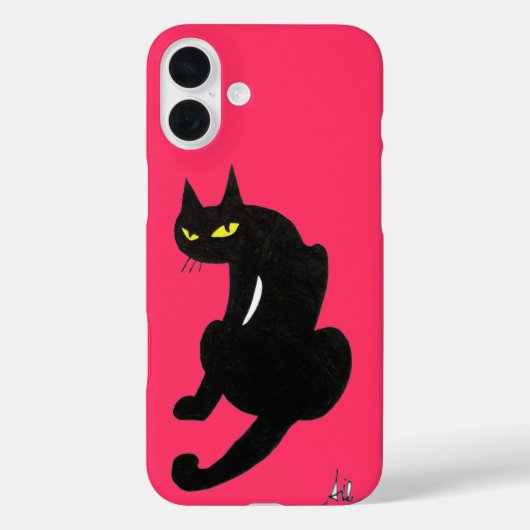 BLACK CAT NINJA Pink Case-Mate iPhone Case (Achterkant)