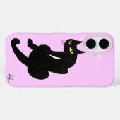 BLACK CAT NINJA Roze Lila Case-Mate iPhone Case (Achterkant (horizontaal))