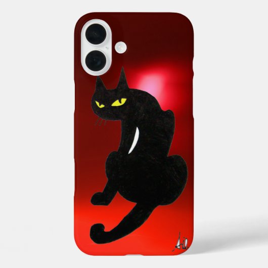 BLACK CAT NINJA ruby red Case-Mate iPhone Case (Achterkant)