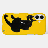 BLACK CAT NINJA Vibrant Yellow Case-Mate iPhone Case (Achterkant (horizontaal))