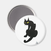 BLACK CAT NINJA White Magneet (Voorkant / Achterkant)