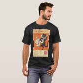 Black Cat No. 2 Mannen donkerhoes T-Shirt (Voorkant volledig)