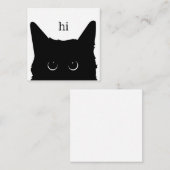 Black Cat Notecard (blanco kaart) Notitiekaartje (Voorkant / Achterkant)