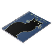 Black Cat Notitieboek, speciaal aangepast katteart Notitieboek (Linkerzijde)
