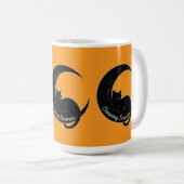 Black Cat on the Crescent Moon: Charm of Darkness Koffiemok (Voorkant rechts)